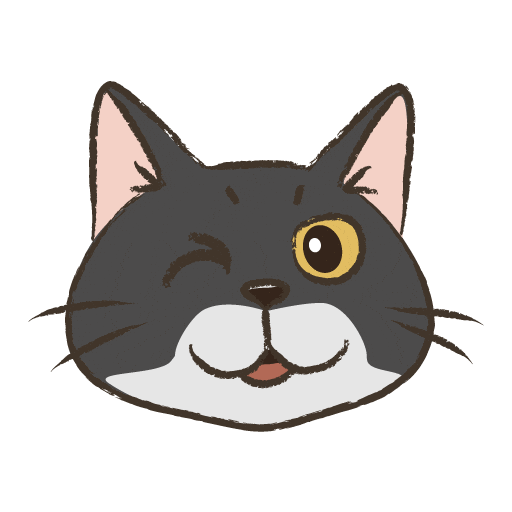 Wink Cartoon Cat Sticker