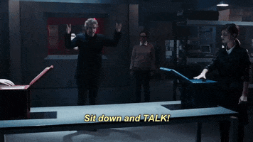 Peter Capaldi Talk GIF by Doctor Who