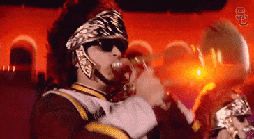 Marching Band Trumpet GIF by USC Trojans
