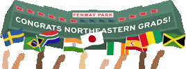 Graduation Neu Sticker by Northeastern University