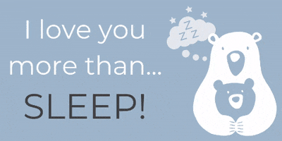 I Love You Sleep GIF by Munchkin & Bear