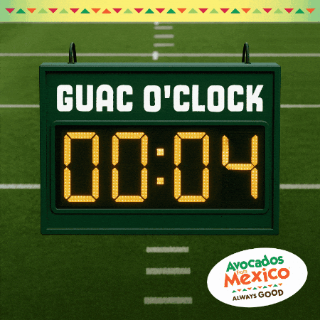 Hungry Football GIF by Avocados From Mexico