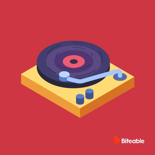 Record Player Jazz GIF by Biteable