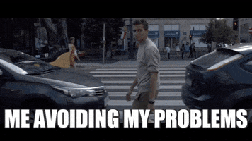 problems walk away GIF by All These Sleepless Nights
