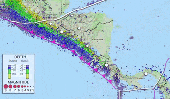 Central America Earthquake GIF by Incorporated Research Institutions for Seismology (IRIS)