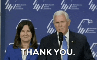Mike Pence Thank You GIF by GIPHY News