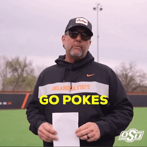 Kenny G Softball GIF by Oklahoma State University