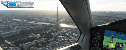Flight Simulator Airplane GIF by NVIDIA GeForce