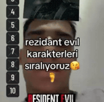 Rezidant Evil Karakterleri Sıralıyoruz GIF