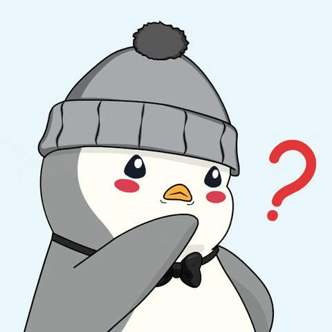Confused Think About It GIF by Pudgy Penguins