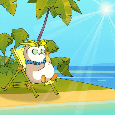 Happy Beach Day GIF by Pudgy Penguins