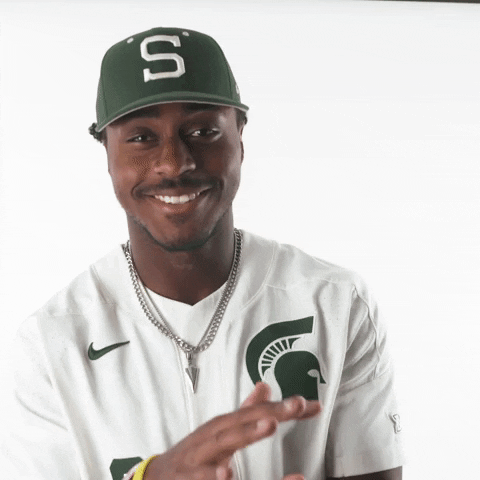 Go Green I See You GIF by Michigan State Athletics