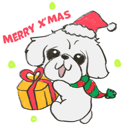Happy Merry Christmas Sticker