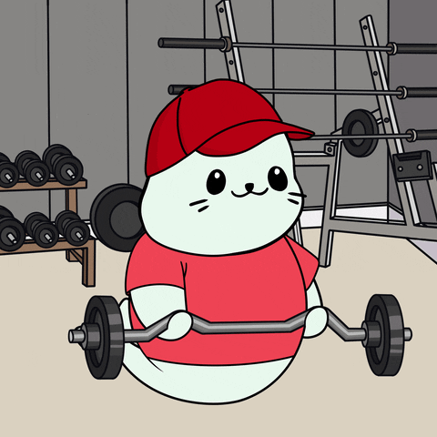 Work Out Art GIF by Sappy Seals Community