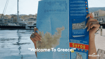 Greece Abby GIF by Hallmark Channel