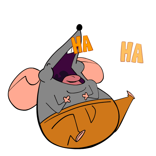 Laugh Rat Sticker