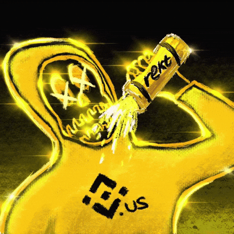 Gold Drinks GIF by Binance.US