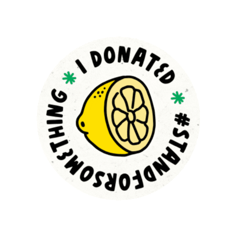 I Donated Lemonade Stand Sticker by GoFundMe