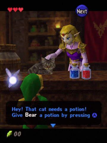 Ocarina Of Time Cat GIF