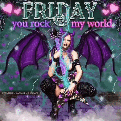 Friday Rock Out GIF