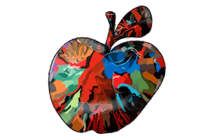 Apple Nkg Sticker by Neil Kerman Gallery