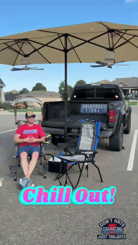 Chilling Chill Out GIF by Tailgating Challenge