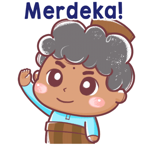 Merdeka Sticker by Bear Boss Buddies