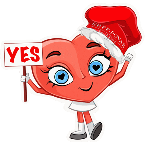 Heart Catering Sticker by shefpovar
