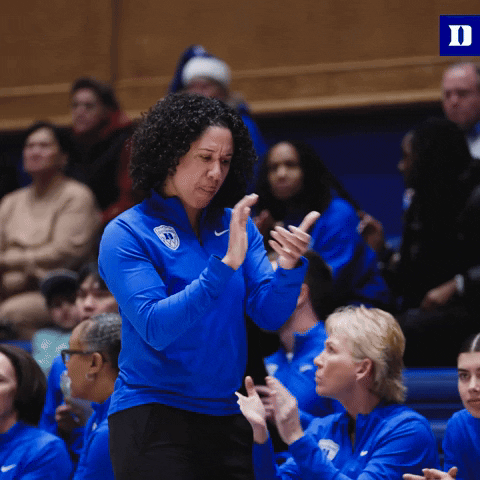 Clapping Bluedevil GIF by Duke Women's Basketball