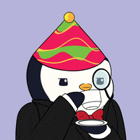 Tea Party Drinking GIF by Pudgy Penguins