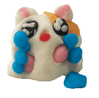 Hamster Clay Sticker