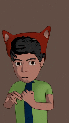Sarcastic Black Cat GIF