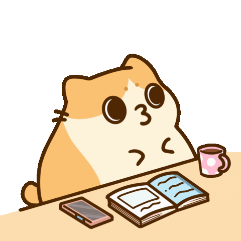 Cat Sticker by Bichi Mao