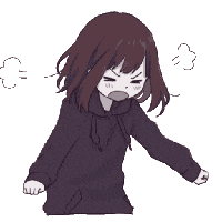 Anime Girl Menhera Sticker