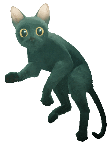 Black Cat Sticker by CurzonCinemas