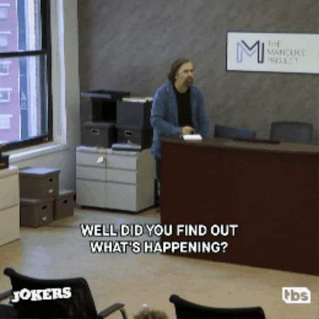 Whats Happening Drama GIF by TBS Impractical Jokers