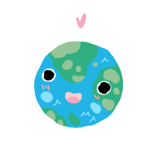 Happy Earth Sticker