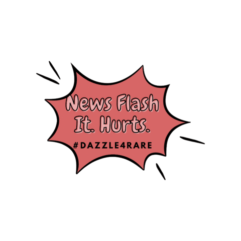 Awareness Pain Sticker by Dazzle4Rare