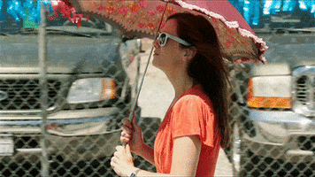 welcome to me parasol GIF