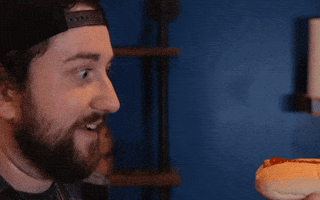 Shocked Hot Dog GIF
