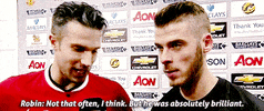 david de gea robin looks like he loves dave right now as much as we all do haha GIF