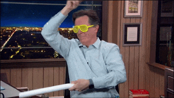 Stephen Colbert Glow Sticks GIF by The Late Show With Stephen Colbert