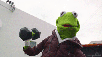 Kermit The Frog Exercise GIF by Muppet Wiki