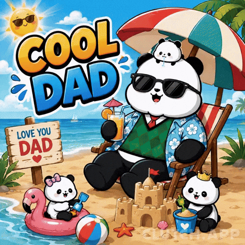 Relaxing Fathers Day GIF by Kanpai Pandas