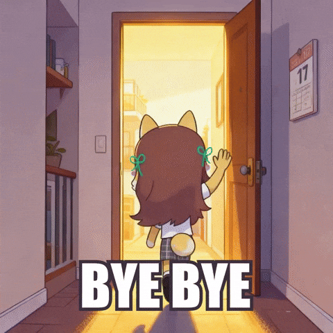 See Ya Goodbye GIF by WUFFI