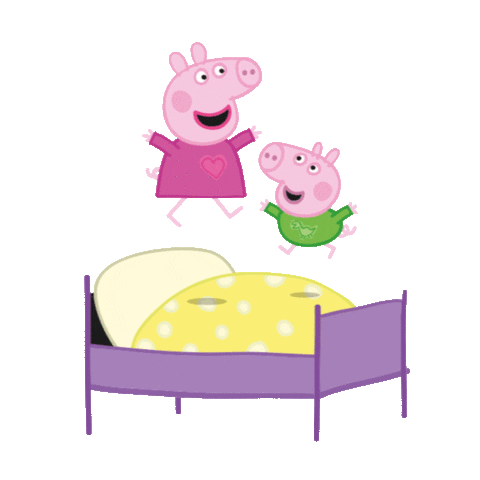 Tired Ready For Bed Sticker by Peppa Pig