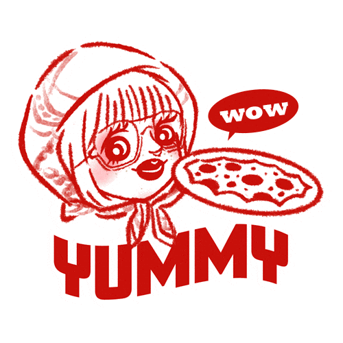 Pizza Yuchi Sticker