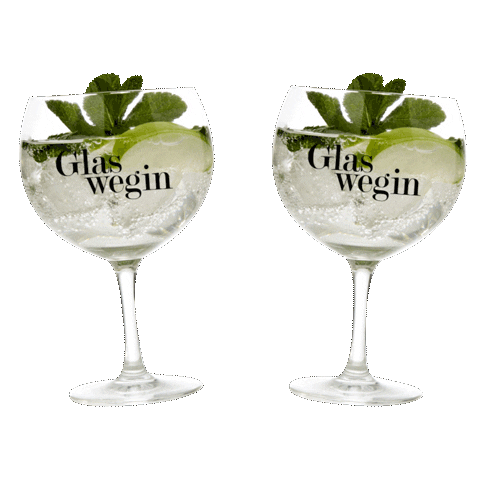 Cheers Gin Sticker by Glaswegin