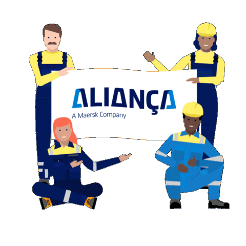 Porto Container Sticker by Aliança Navegação e Logística