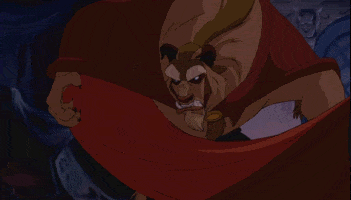 angry beauty and the beast GIF